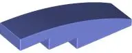 Blue Violet Slope, Curved 4 x 1