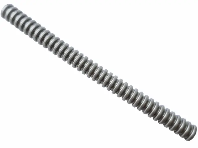 Flat Silver Hose, Ribbed 7mm D. 12L / 9.6cm