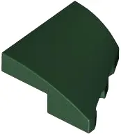 Dark Green Wedge 2 x 2 x 2/3 Left