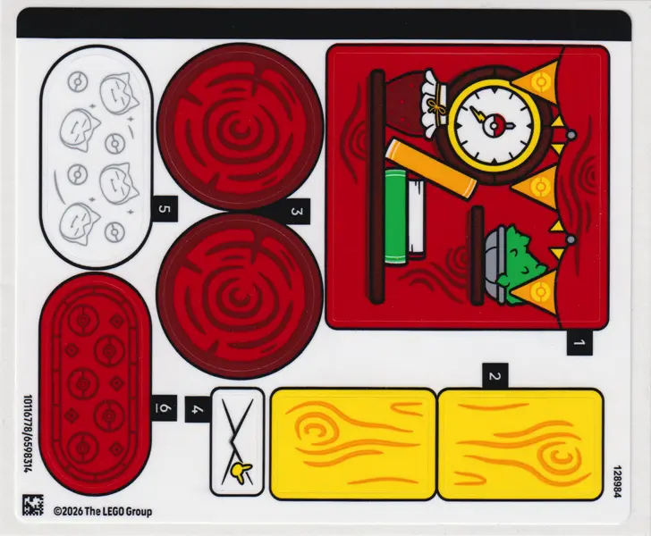 Sticker Sheet for Set 72164 - (10116778/6598314)
