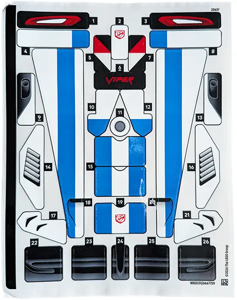 Sticker Sheet for Set 42234 - (10122231/6667759)