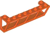 Reddish Orange Window 2 x 8 x 2 Boat