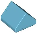 Medium Azure Slope 45 1 x 1 x 2/3 Double
