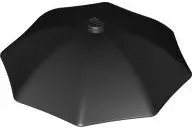 Black Minifigure, Utensil Umbrella Top with No Bottom Flaps, 6 x 6 with Top Stud