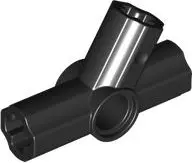 Black Technic, Axle and Pin Connector Angled Triple - 60 / 120 / 180 degrees