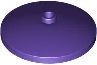 Dark Purple Dish 4 x 4 Inverted (Radar) with Open Stud