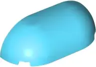 Medium Azure Brick, Round Double Corner 2 x 6 x 1 2/3 Dome Top