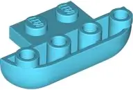 Medium Azure Plate, Modified 1 x 2 with Inverted Round Slope