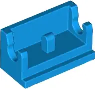Dark Azure Hinge Brick 1 x 2 Base