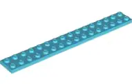 Medium Azure Plate 2 x 16