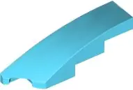 Medium Azure Wedge 4 x 1 Left