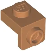 Medium Nougat Bracket 1 x 1 - 1 x 1