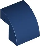 Dark Blue Slope, Curved 2 x 2 x 1 2/3