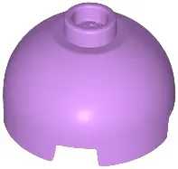 Medium Lavender Brick, Round 2 x 2 Dome Top