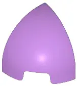 Medium Lavender Slope, Curved 1 x 1 Corner Round