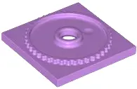 Medium Lavender Turntable 4 x 4 Square Base, Locking