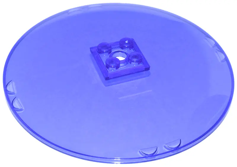 Trans-Purple Dish 10 x 10 Inverted (Radar) - Solid Studs