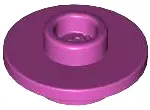 Magenta Minifigure, Utensil Tea Saucer with Hollow Stud