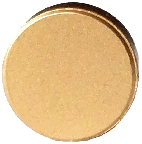 Metallic Gold Tile, Round 1 x 1