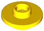 Yellow Minifigure, Utensil Tea Saucer with Hollow Stud