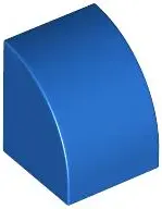 Blue Slope, Curved 1 x 1