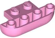 Bright Pink Plate, Modified 1 x 2 with Inverted Round Slope