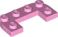 Bright Pink Plate, Round Corner 2 x 4 Double with 1 x 2 Cutout