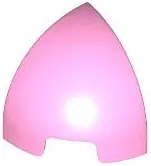 Bright Pink Slope, Curved 1 x 1 Corner Round
