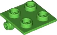 Bright Green Hinge Brick 2 x 2 Top Plate