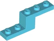 Medium Azure Bracket 5 x 1 x 1 1/3