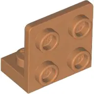 Medium Nougat Bracket 1 x 2 - 2 x 2 Inverted