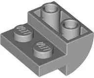 Light Bluish Gray Slope, Curved 2 x 2 Inverted with 2 Recessed Studs