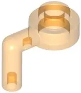 Trans-Orange Plate, Round 1 x 1 Open Stud with Bar Arm Down