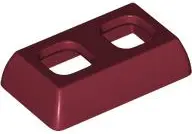 Dark Red Minifigure Skirt Plastic Straight, Short