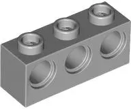 Light Bluish Gray Technic, Brick 1 x 3 with Holes