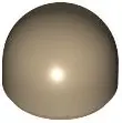 Dark Tan Brick, Round 1 x 1 x 2/3 Dome Top