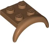 Medium Nougat Vehicle, Mudguard 3 x 3 x 1 with Arch Round
