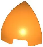 Orange Slope, Curved 1 x 1 Corner Round