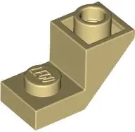 Tan Slope, Inverted 45 2 x 1 with 2/3 Cutout