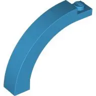 Dark Azure Arch 1 x 5 x 3 1/3 Curved Top