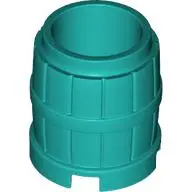 Dark Turquoise Container, Barrel 2 x 2 x 2