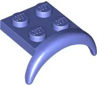 Blue Violet Vehicle, Mudguard 3 x 3 x 1 with Arch Round