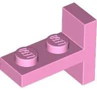 Bright Pink Bracket 1 x 2 - 2 x 1 Centered