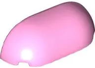 Bright Pink Brick, Round Corner 2 x 6 x 1 2/3 Double without Studs