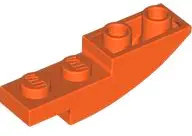Reddish Orange Slope, Curved 4 x 1 Inverted