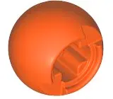 Reddish Orange Technic Ball Joint with Through Axle Hole