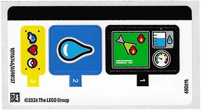 Sticker Sheet for Set 72156 - (10116746/6598137)