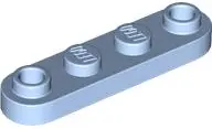 Bright Light Blue Plate, Round 1 x 4 with 2 Open Studs