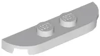 Light Bluish Gray Plate, Round Corner 1 x 4 Double