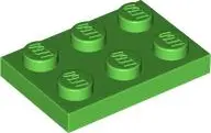 Bright Green Plate 2 x 3